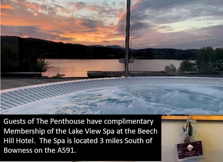 The Penthouse Bowness Luxury Loft Jacuzzi Bath & Complimentary Lakeview Spa Membership Экстерьер фото